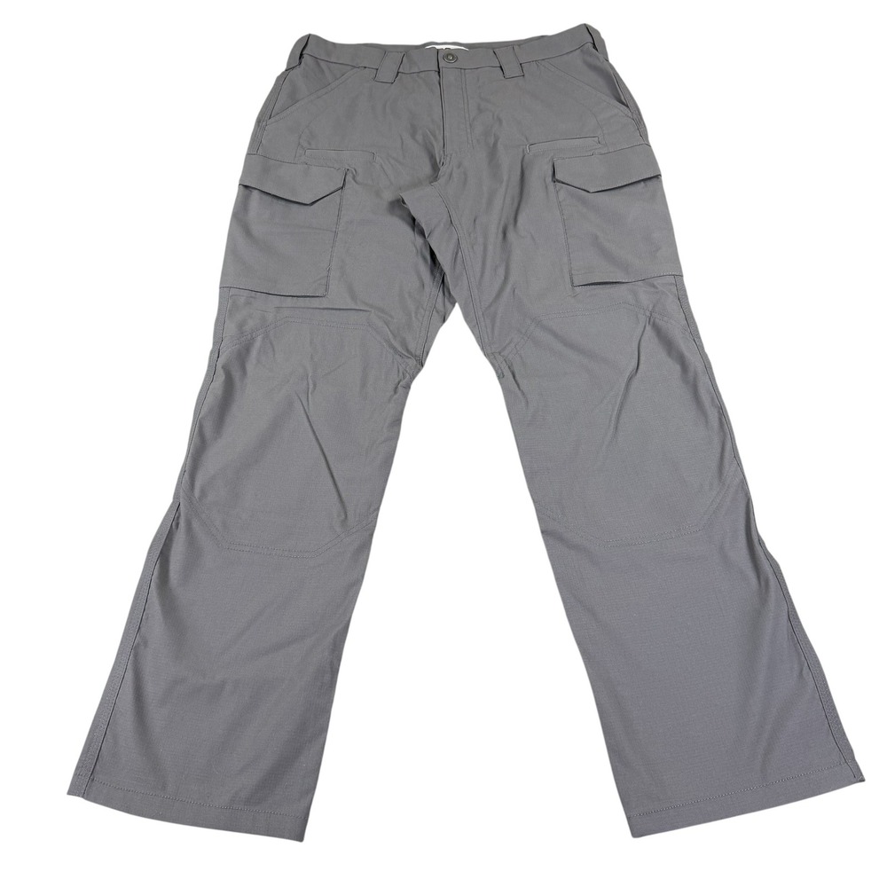 First Tactical Mens Gray Tactical Cargo Pants Ripstop Duty Work Utility Size 36